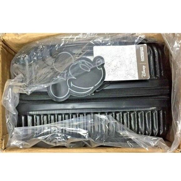 American Tourister Disney Mickey 20" Spinner Carry-On BLACK NWT - Picture 14 of 16